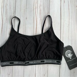 Crooks & Castles Black Bralette
